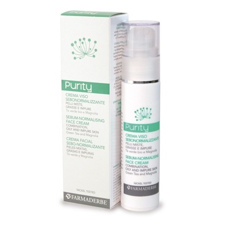 Farmaderbe Purity Crema Viso Sebonormalizzante 50 Ml