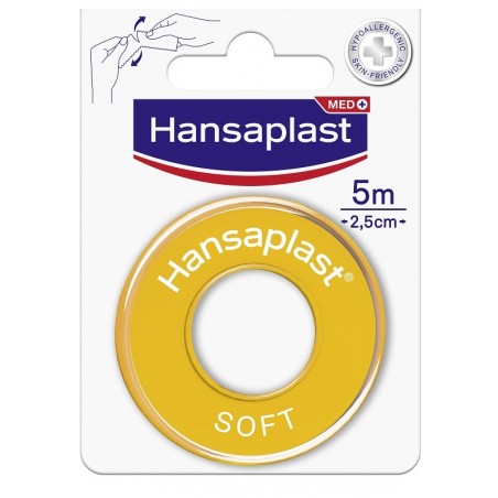 Beiersdorf Cerotto Medicato In Rocchetto Hansaplast Soft M5x2,5cm