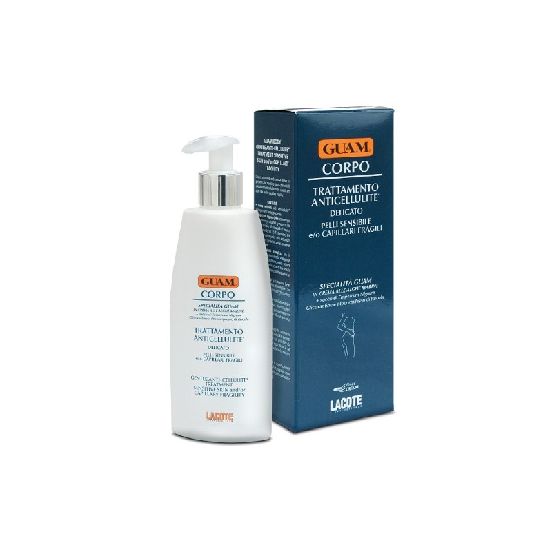 Lacote Guam Crema Corpo Trattamento Anticellulite Delicato Per Pelli Sensibili E O Capillari Fragili 200 Ml