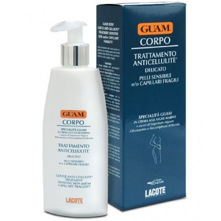 Lacote Guam Crema Corpo Trattamento Anticellulite Delicato Per Pelli Sensibili E O Capillari Fragili 200 Ml