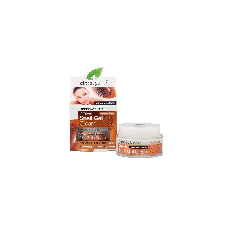 Optima Naturals Dr Organic Snail Gel Bava Di Lumaca Cream Crema Viso Anti Eta' 50 Ml