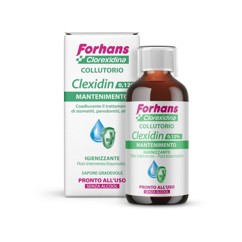 Uragme Forhans Collutorio Con Clorexidina 0,12 Clexidin Senza Alcool 200 Ml