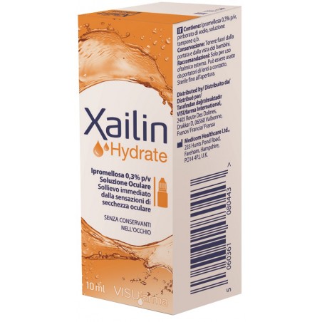 Visufarma Xailin Hydrate Gocce Oculari Ipromellosa 0,3% Flacone Multidose 10 Ml