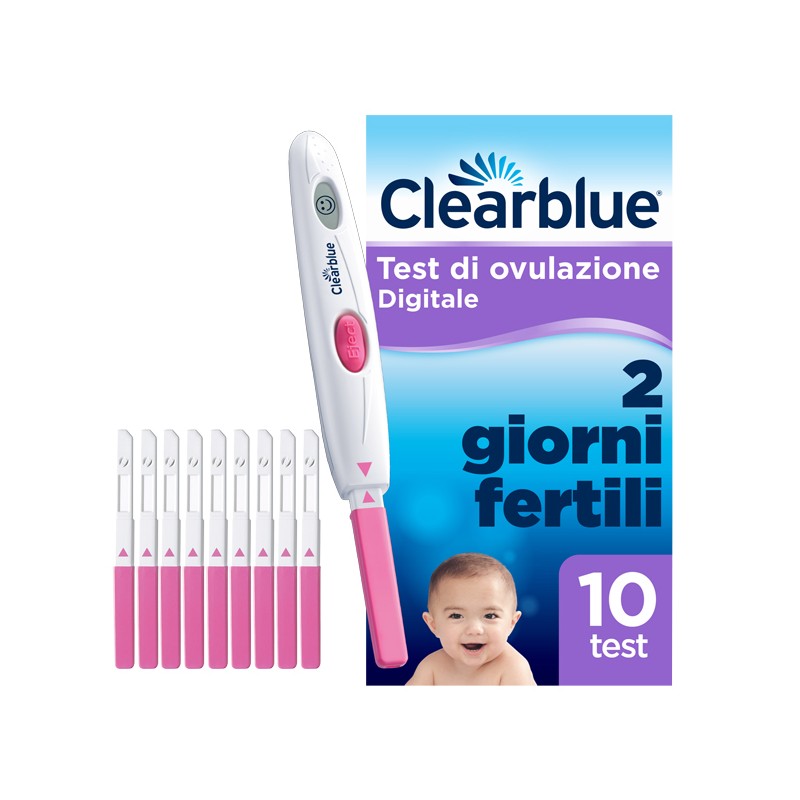 Procter & Gamble Test Di Ovulazione Clearblue Digitale 10 Pezzi