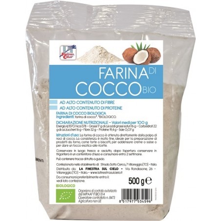 Biotobio Fsc Farina Di Cocco Bio Ad Alto Contenuto Di Fibra 500 G