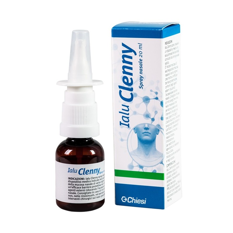 Chiesi Farmaceutici Ialu Clenny Spray Nasale Soluzione Salina Isotonica Con Acido Ialuronico E Sale Sodico 20 Ml