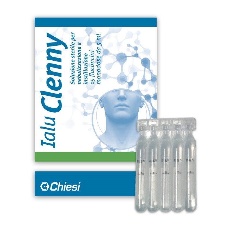 Chiesi Farmaceutici Ialu Clenny 15 Flaconcini 5 Ml Soluzione Sterile Per Nebulizzazione E Instillazione Con Acido Ialuronico