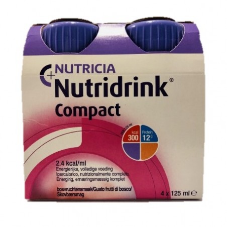 Danone Nutricia Soc. Ben. Nutricia Nutridrink Compact Gusto Frutti Di Bosco 4 Bottiglie Da 125 Ml