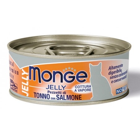 Monge & C. Monge Natural Quality Gatto Monge Jelly Pezzetti Di Tonno Bonito/salmone 80 G