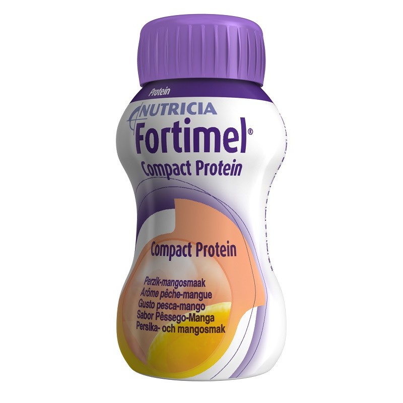 Danone Nutricia Soc. Ben. Nutricia Fortimel Compact Protein Gusto Pesca E Mango 4 Bottiglie Da 125 Ml