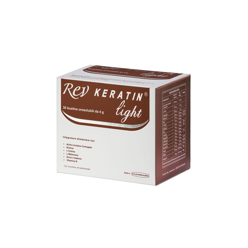 Rev Pharmabio Rev Keratin Light 30 Buste 120 G