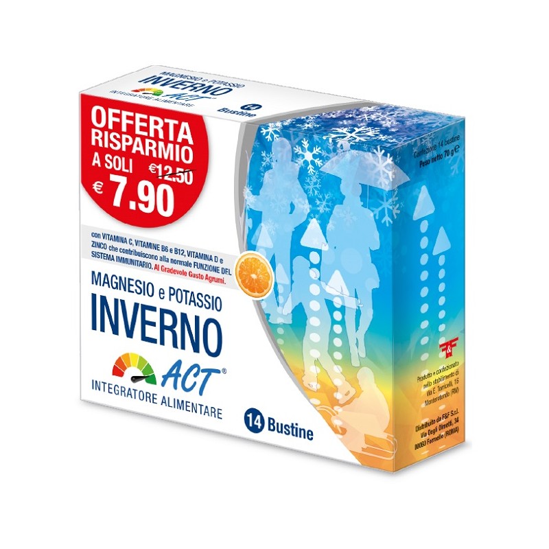 F&f Magnesio Potassio Act Inverno 14 Bustine 5 G