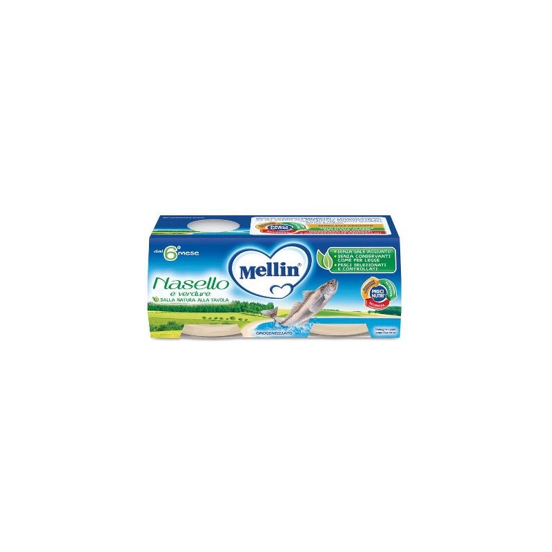 Danone Nutricia Soc. Ben. Mellin Omogeneizzato Nasello 2 X 80 G