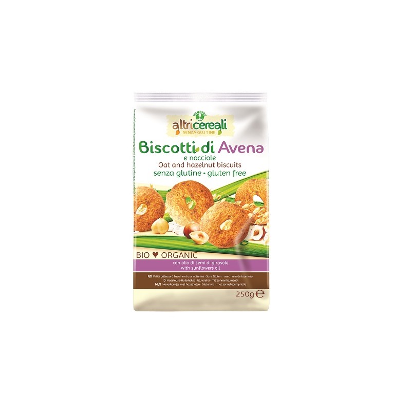 Probios Societa' Benefit Altricereali Biscotti All'avena/nocciole Bio 250 G