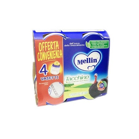 Danone Nutricia Soc. Ben. Mellin Omogeneizzato Tacchino 4x80 G