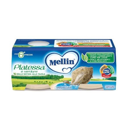 Danone Nutricia Soc. Ben. Mellin Omogeneizzato Platessa 2x80 G