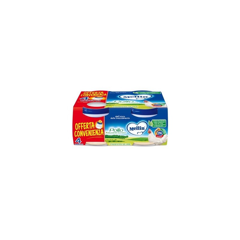 Danone Nutricia Soc. Ben. Mellin Omogeneizzato Pollo 4x80 G