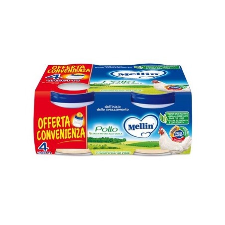 Danone Nutricia Soc. Ben. Mellin Omogeneizzato Pollo 4x80 G