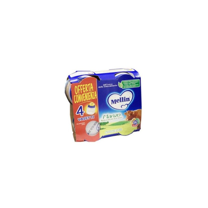 Danone Nutricia Soc. Ben. Mellin Omogeneizzato Manzo 4x80 G