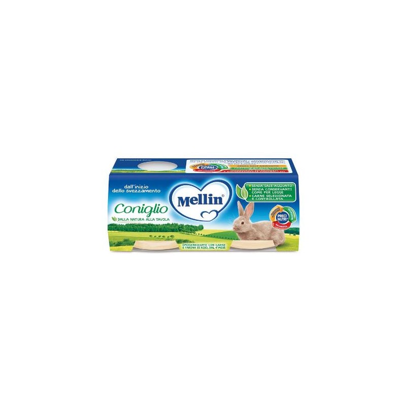 Danone Nutricia Soc. Ben. Mellin Omogeneizzato Coniglio 2x120 G