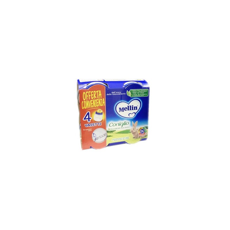 Danone Nutricia Soc. Ben. Mellin Omogeneizzato Coniglio 4x80 G