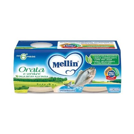 Danone Nutricia Soc. Ben. Mellin Omogeneizzato Orata 2x80 G