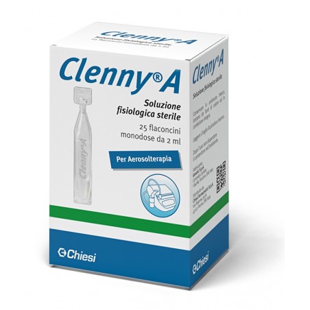 Chiesi Farmaceutici Clenny A Soluzione Fisiologica Sterile Per Aerosolterapia 25 Flaconcini Monodose Da 2 Ml