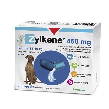 Vetoquinol Italia Zylkene Cani 20 Capsule Da 450 Mg