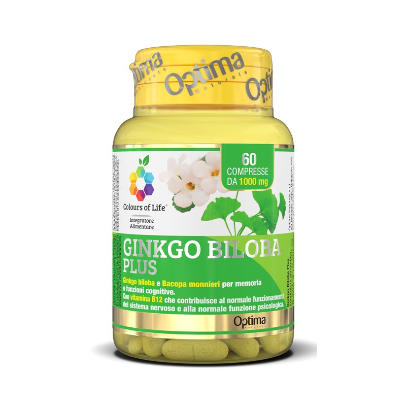 Optima Naturals Colorus Of Life Ginkgo Biloba Plus 60 Compresse 1000 Mg