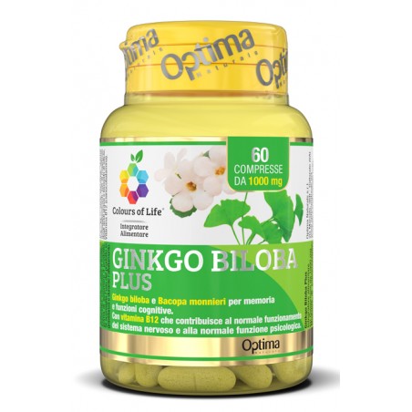 Optima Naturals Colorus Of Life Ginkgo Biloba Plus 60 Compresse 1000 Mg