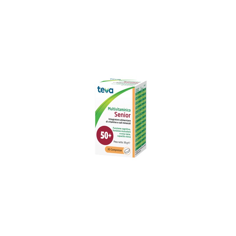 Teva Italia Multivitaminico Senior Teva 30 Compresse 39 G