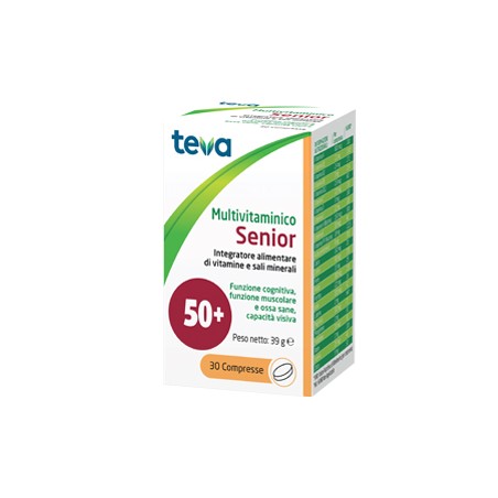 Teva Italia Multivitaminico Senior Teva 30 Compresse 39 G