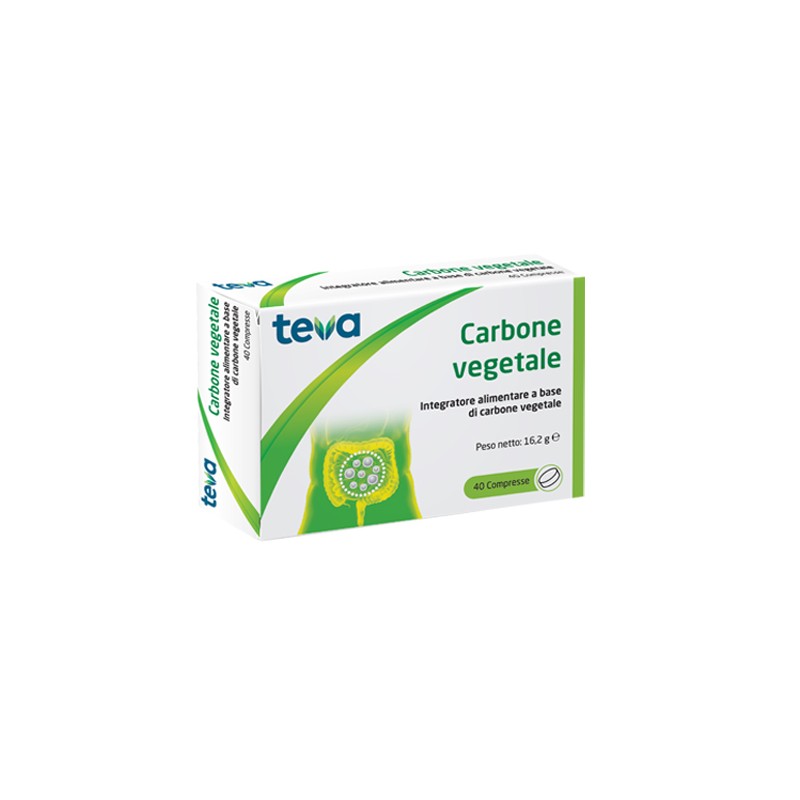 Teva Italia Carbone Vegetale Teva 40 Compresse 16,2 G