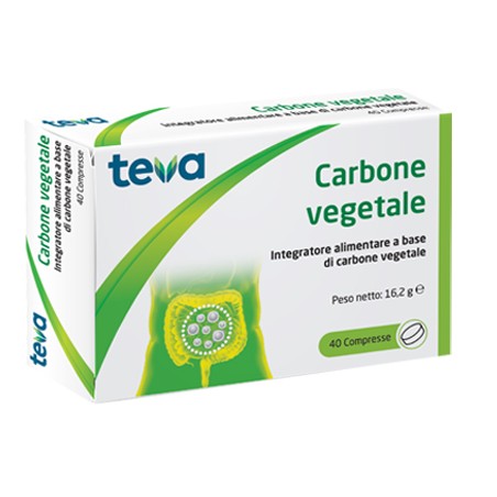 Teva Italia Carbone Vegetale Teva 40 Compresse 16,2 G