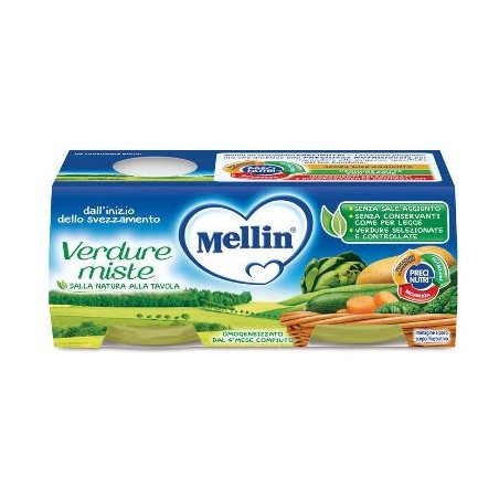 Danone Nutricia Soc. Ben. Mellin Omogeneizzato Verdure Miste 2 X 80 G