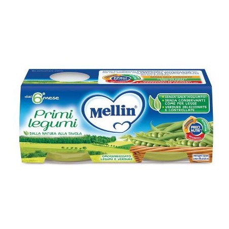 Danone Nutricia Soc. Ben. Mellin Omogeneizzato Primi Legumi 2 X 80 G