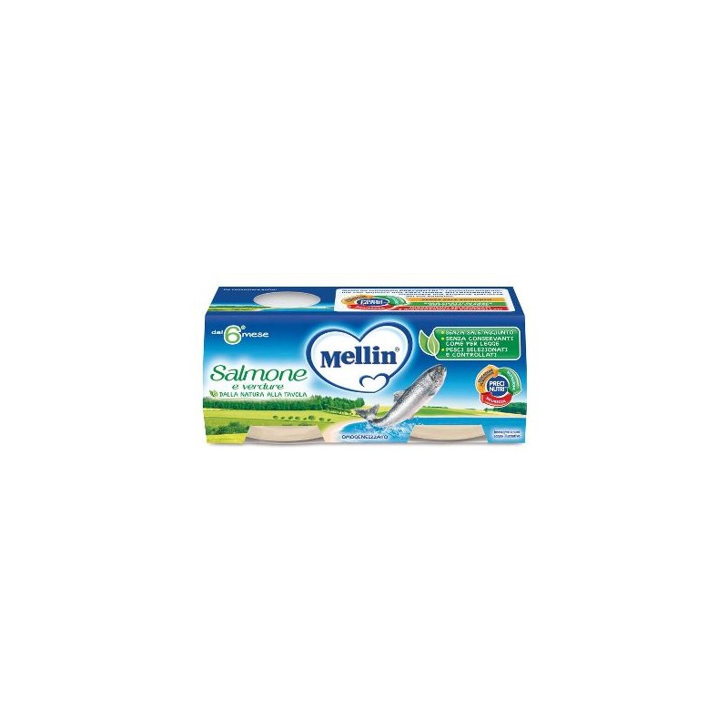 Danone Nutricia Soc. Ben. Mellin Omogeneizzato Salmone 2 X 80 G