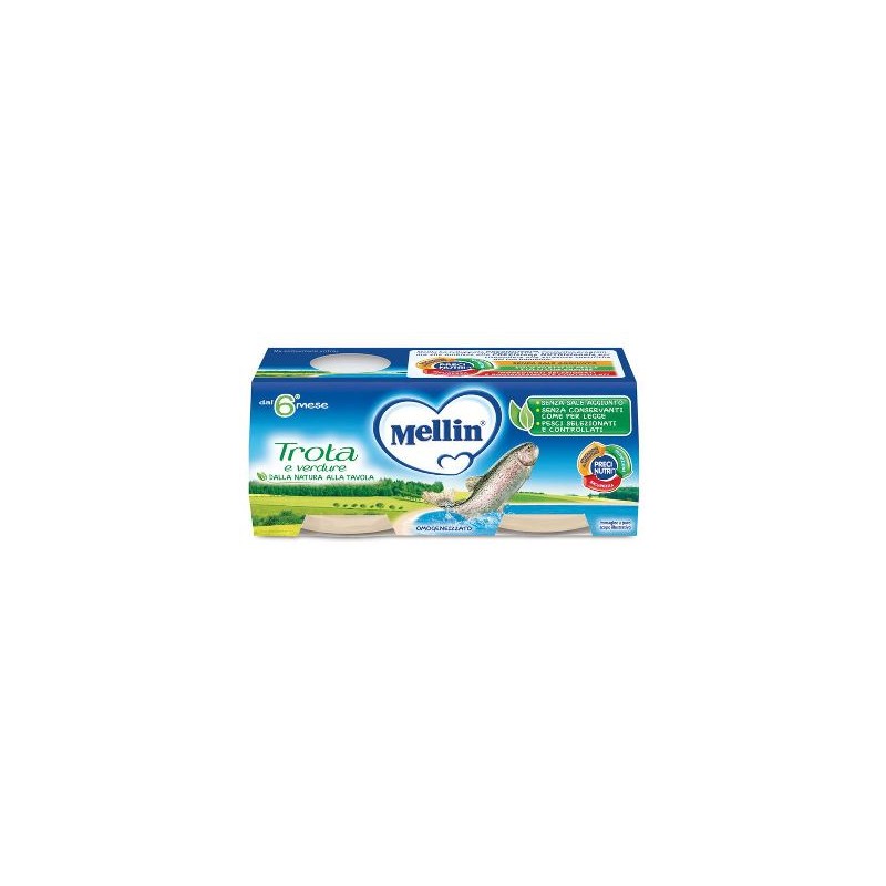 Danone Nutricia Soc. Ben. Mellin Omogeneizzato Trota 2 X 80 G