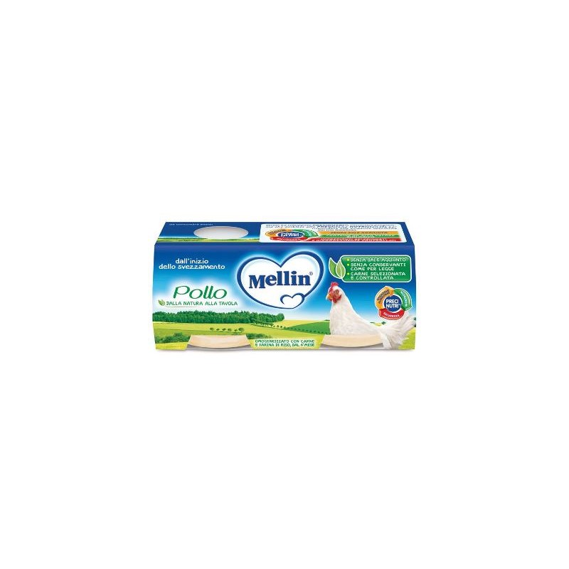 Mellin Omogeneizzato Carne Pollo - 2X80 GR