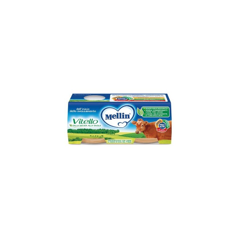 Danone Nutricia Soc. Ben. Mellin Omogeneizzato Vitello 2 X 80 G