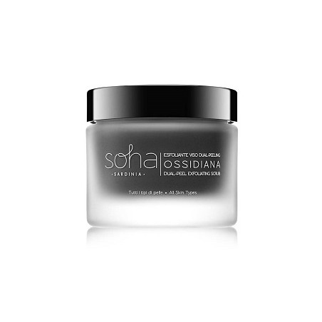 Soha Sardinia Esfoliante Viso Dual Peeling Ossidiana Tutti I Tipi Di Pelle 50 Ml