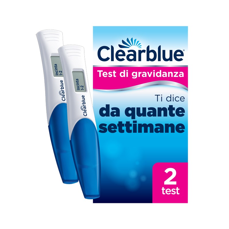 Procter & Gamble Test Di Gravidanza Clearblue Con Indicatore Delle Settimane 2 Pezzi