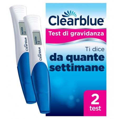 Procter & Gamble Test Di Gravidanza Clearblue Con Indicatore Delle Settimane 2 Pezzi