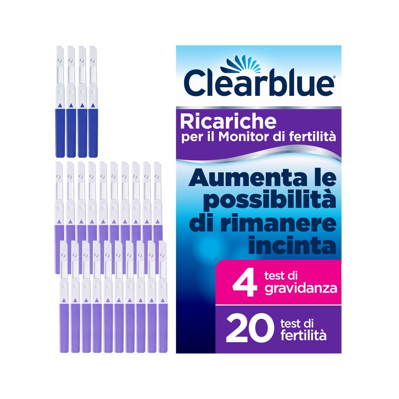 Procter & Gamble Monitor Di Fertilita' Clearblue Advanced In Stick 20 Pezzi + 4 Test Di Gravidanza