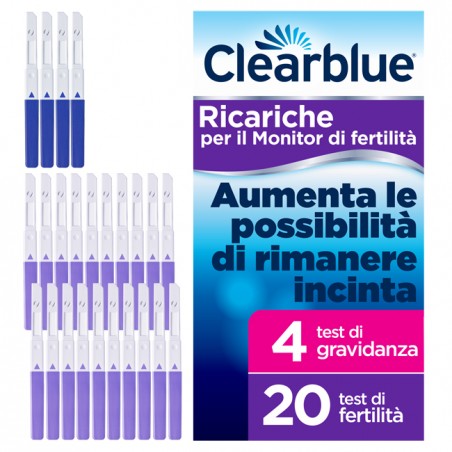 Procter & Gamble Monitor Di Fertilita' Clearblue Advanced In Stick 20 Pezzi + 4 Test Di Gravidanza