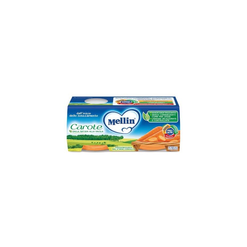 Danone Nutricia Soc. Ben. Mellin Omogeneizzato Carote 2 X 80 G