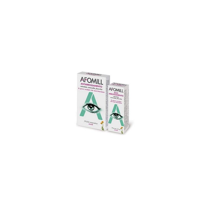 Montefarmaco Otc Afomill Antiarrossamento Gocce Oculari 10 Fiale Monodose 0,5 Ml