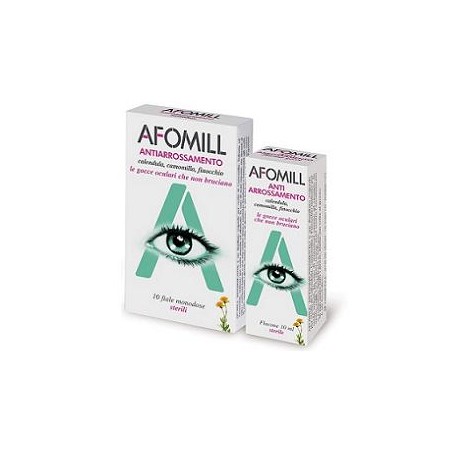 Montefarmaco Otc Afomill Antiarrossamento Gocce Oculari 10 Fiale Monodose 0,5 Ml