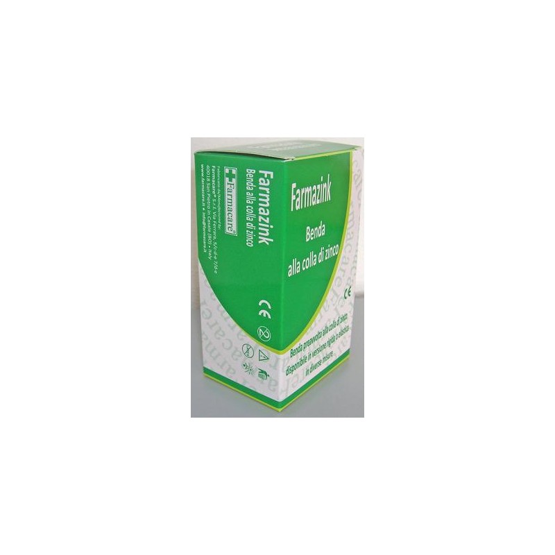 Farmacare Benda Medicata Elastica Farmazink Con Ossido Di Zinco Cm10x10m 1 Pezzo