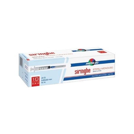 Pietrasanta Pharma Siringa Per Venipuntura Master-aid 2,5 Ml 10 Gauge 23 Pezzi